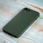 Силиконовый чехол SOFT Silicone Case для iPhone 14 Plus (без лого) темно-зеленый