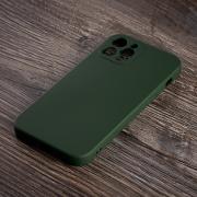 Силиконовый чехол SOFT Silicone Case для iPhone 12 Pro Max (без лого) темно-зеленый