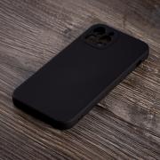 Силиконовый чехол SOFT Silicone Case для iPhone 12 Pro (без лого) черный