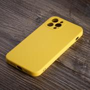 Силиконовый чехол SOFT Silicone Case для iPhone 12 Pro (без лого) лимонный