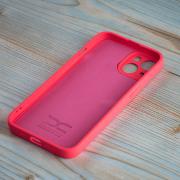 Силиконовый чехол SOFT Silicone Case для iPhone 13 (без лого) малиновый