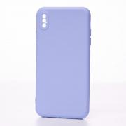 Чохол Soft Silicone Case для iPhone XS Max (фіалковий, мікрофібра)