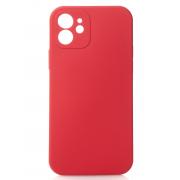 Силиконовый чехол SOFT Silicone Case для iPhone 12 (без лого) красный