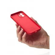 Силиконовый чехол SOFT Silicone Case для iPhone 12 (без лого) красный