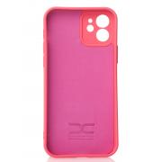 Силиконовый чехол SOFT Silicone Case для iPhone 12 (без лого) малиновый