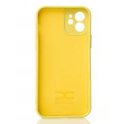 Силиконовый чехол SOFT Silicone Case для iPhone 12 (без лого) лимонный