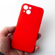 Силиконовый чехол SOFT Silicone Case для iPhone 13 (без лого) красный