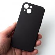 Силиконовый чехол SOFT Silicone Case для iPhone 13 (без лого) черный