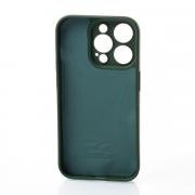 Силиконовый чехол SOFT Silicone Case для iPhone 13 Pro Max (без лого) темно-зеленый