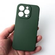 Силиконовый чехол SOFT Silicone Case для iPhone 13 Pro Max (без лого) темно-зеленый