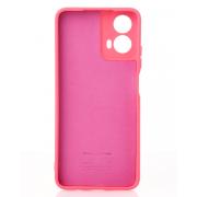 Силиконовый чехол SOFT Silicone Case для Motorola G34 (без лого) малиновый