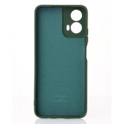 Силиконовый чехол SOFT Silicone Case для Motorola G34 (без лого) темно-зеленый