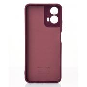 Силиконовый чехол SOFT Silicone Case для Motorola G24 (без лого) бордовый