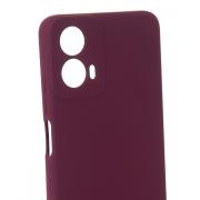 Силиконовый чехол SOFT Silicone Case для Motorola G24 (без лого) бордовый