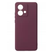 Силиконовый чехол SOFT Silicone Case для Motorola Edge 40 Neo (без лого) бордовый