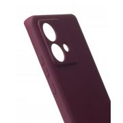 Силиконовый чехол SOFT Silicone Case для Motorola Edge 40 Neo (без лого) бордовый