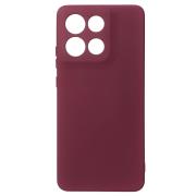 Силиконовый чехол SOFT Silicone Case для Motorola G86 (без лого) бордовый