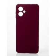 Силиконовый чехол SOFT Silicone Case для Motorola G14 (без лого) бордовый
