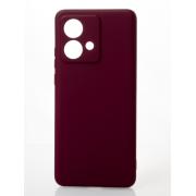 Силиконовый чехол SOFT Silicone Case для Motorola Edge 40 Neo (без лого) бордовый