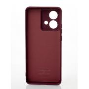 Силиконовый чехол SOFT Silicone Case для Motorola Edge 40 Neo (без лого) бордовый