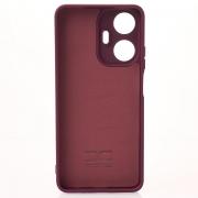 Силиконовый чехол SOFT Silicone Case для Realme C55 (без лого) бордовый