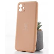 Силиконовый чехол SOFT Silicone Case для Samsung A04 (ТРИЗУБ) пудра