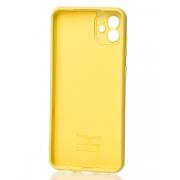 Силиконовый чехол SOFT Silicone Case для Samsung A04 (без лого) лимонный