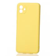 Силиконовый чехол SOFT Silicone Case для Samsung A04 (без лого) лимонный