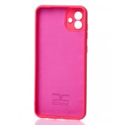 Силиконовый чехол SOFT Silicone Case для Samsung A04 (без лого) малиновый