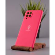 Силиконовый чехол SOFT Silicone Case для Samsung M53 5G (ТРИЗУБ) малиновый