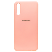 Силиконовый чехол SOFT Silicone Case для Samsung A01 Core/A013F/M01 Core HQ (с логотипом) персик
