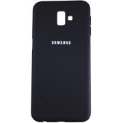 Силиконовый чехол SOFT Silicone Case для Samsung J4 Plus (2018)/J415 (с логотипом) черный