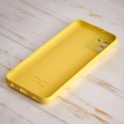 Силиконовый чехол SOFT Silicone Case для Samsung A03 (без лого) лимонный
