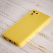 Силиконовый чехол SOFT Silicone Case для Samsung A03 (без лого) лимонный