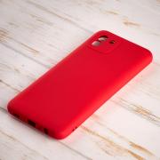 Силиконовый чехол SOFT Silicone Case для Samsung A03 (без лого) красный
