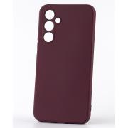 Чохол Soft Silicone Case для Samsung A34 (бордовий, мікрофібра)