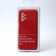 Силиконовый чехол SOFT Silicone Case для Samsung A23 (без лого) красный