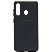 Силиконовый чехол SOFT Silicone Case для Samsung A20/ A30 HQ (с логотипом) черный