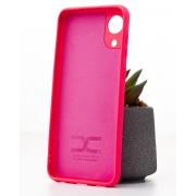 Силиконовый чехол SOFT Silicone Case для Samsung A03 Core (ТРИЗУБ) малиновый