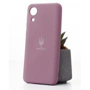 Силиконовый чехол SOFT Silicone Case для Samsung A03 Core (ТРИЗУБ) лаванда