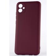 Силиконовый чехол SOFT Silicone Case для Samsung A04e (без лого) бордовый