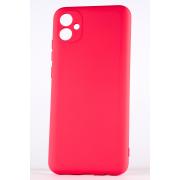 Силиконовый чехол SOFT Silicone Case для Samsung A04e (без лого) малиновый