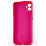 Силиконовый чехол SOFT Silicone Case для Samsung A04e (без лого) малиновый