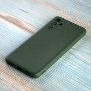 Силиконовый чехол SOFT Silicone Case для Samsung A04S (без лого) темно-зеленый