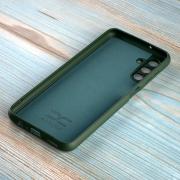 Силиконовый чехол SOFT Silicone Case для Samsung A04S (без лого) темно-зеленый