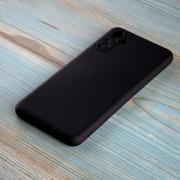 Чохол Soft Silicone Case для Samsung A04S (чорний, мікрофібра)