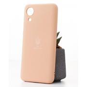 Силиконовый чехол SOFT Silicone Case для Samsung A03 Core (ТРИЗУБ) пудра