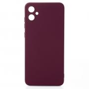 Силиконовый чехол SOFT Silicone Case для Samsung A05/M05 (без лого) бордовый