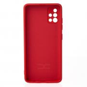 Силиконовый чехол SOFT Silicone Case для Samsung A51 (без лого) красный