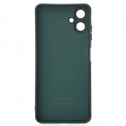 Силиконовый чехол SOFT Silicone Case для Samsung A06 (без лого) темно-зеленый